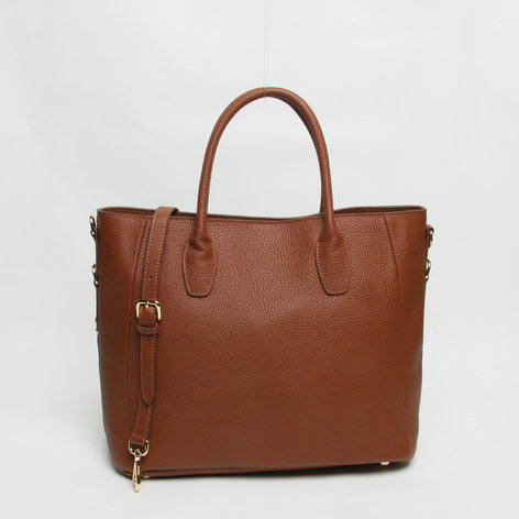 2014 Prada original grainy calfskin tote bag BN2537 brown - Click Image to Close